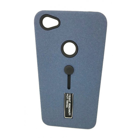 Cover Kickstand Matte With Finger Strap Xiaomi Redmi Note 5a Blue